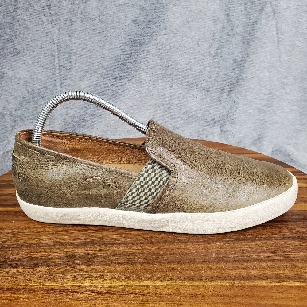 Frye Olive Green Leather Women Loafers - 8.5 - EUC